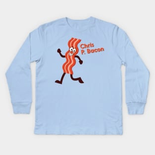 Chris P. Bacon Kids Long Sleeve T-Shirt